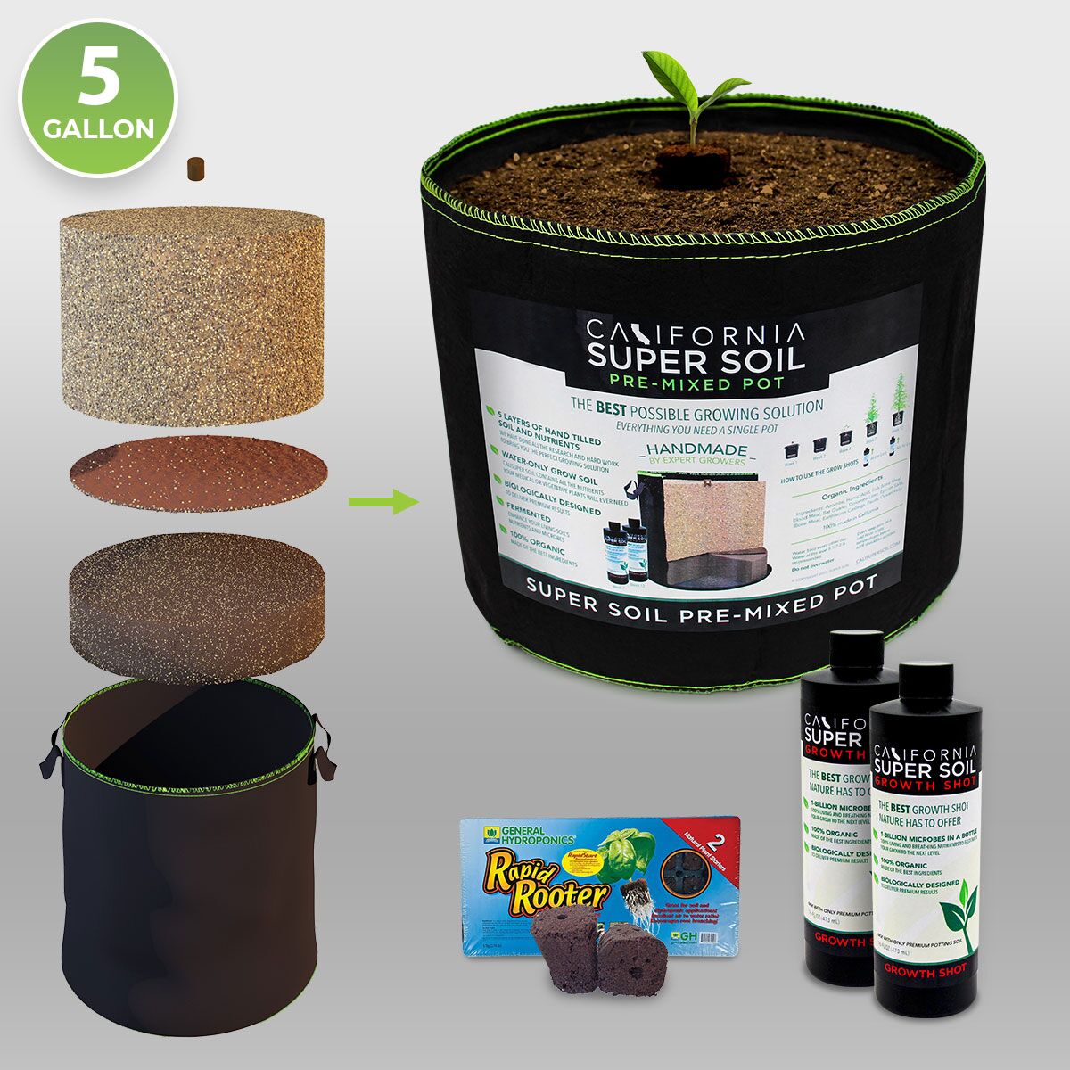 PreMixed Super Soil Pot - 5 Gallon PreMixed Super Soil Pot - 5 Gallon